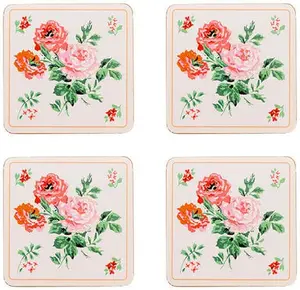 Ck Archive Rose 4Pk Cork Back Coasters - image 1