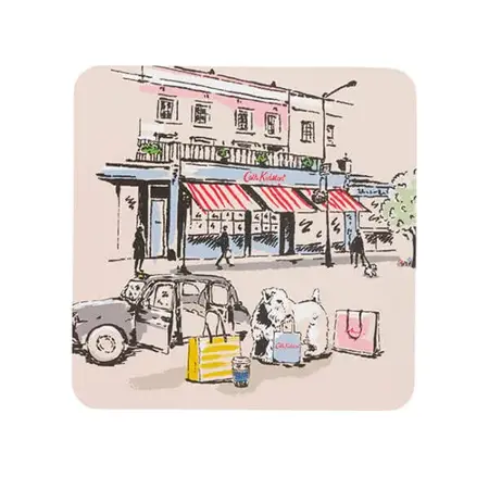 Cath Kidson Billie Goes To Town 4 Pack Cork Back Coasters - image 2
