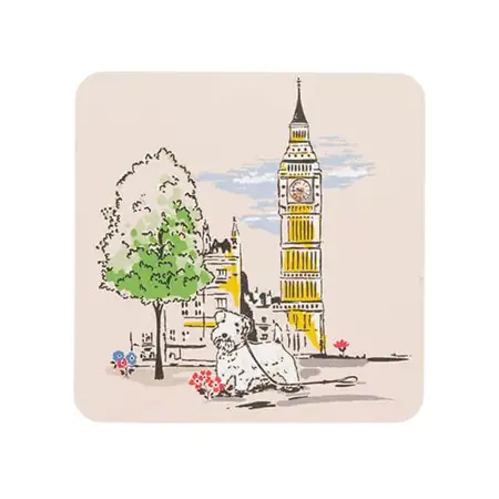 Cath Kidson Billie Goes To Town 4 Pack Cork Back Coasters - image 3