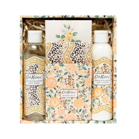 Cath Kidson LEOPARD Bathing Gift Box (Body Wash 200ml, Body Lotion 200ml, Bath Salts 3 x 20g) - image 2