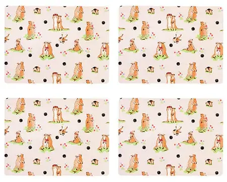 Ck Meerkats 4Pk Cork Back Placemats - image 1