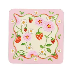 Cath Kidson Strawberry 4 Pack of Cork Back Coasters - image 2