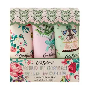 Cath Kidson WILD FLOWERS WILD WOMEN Assorted Hand Creams (3 x 30ml) - image 1