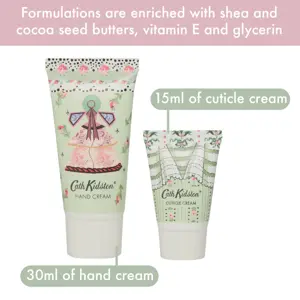 Cath Kidson WILD FLOWERS WILD WOMEN Manicure Set in Tin (Hand Cream 30ml, Cuticle Cream 15ml, Emery Board & Nail Clippers) - image 3