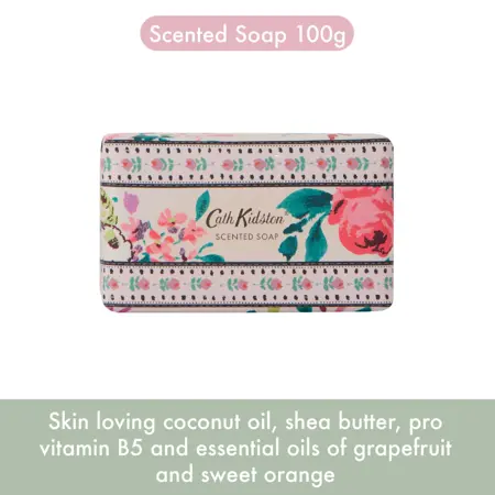 Cath Kidson WILD FLOWERS WILD WOMEN Travel Beauty Pouch (Hand Cream 30ml, Body Cream 30ml, Body Wash 30ml, Scented Soap 100g) - image 4