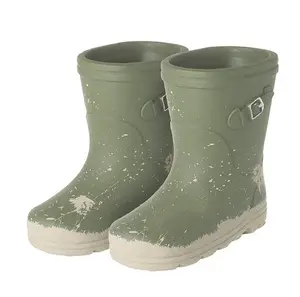 Cement Dark Green Wellie Boots