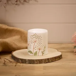 Ceramic Wax Melt Burner With Cut Out Flower Detail - image 2