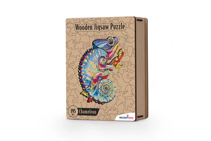 Chameleon 195 Piece Wooden Jigsaw Puzzle - image 1