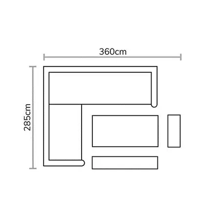 Chedworth Large Rectangular Firepit Modular Set (2022) - image 3