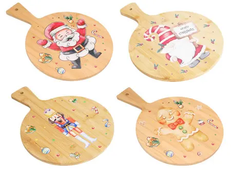 Christmas Bamboo Serving Board – Choice of 4 Designs - image 1