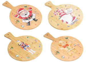 Christmas Bamboo Serving Board – Choice of 4 Designs - image 1