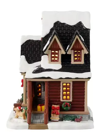 CHRISTMAS CABIN INCL. ADAPTOR 44338, 100 mA (WHITE) - image 3