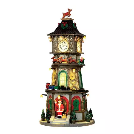 CHRISTMAS CLOCK TOWER, INCL. ADAPTOR 74254, 550 mA (WHITE)