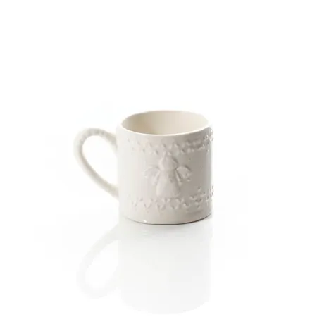 Christmas Embossed Ceramic Angel Mug - image 1