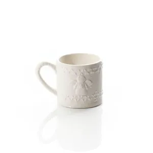 Christmas Embossed Ceramic Angel Mug - image 1