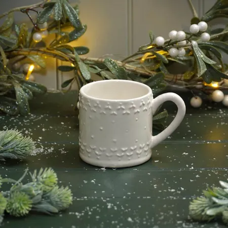 Christmas Embossed Ceramic Angel Mug - image 4