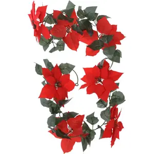 CHRISTMAS FLOWER Garland 190cm