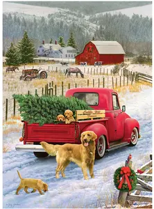 Christmas on the Farm 1000 Piece Jigsaw Puzzle - image 2