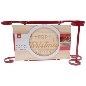 Christmas Sleigh Wooden Serving Platter