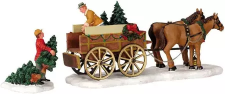 CHRISTMAS TREE WAGON,  SET OF 2 - image 1