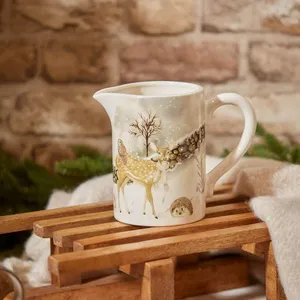 Christmas Woodland Animals Ceramic Jug