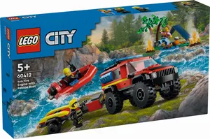 City Fire - 4x4 Fire Truck with Rescue Boat