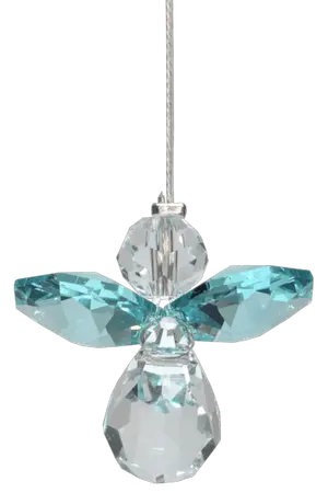 Classic Crystal Guardian Angel Blue Zircon - image 1