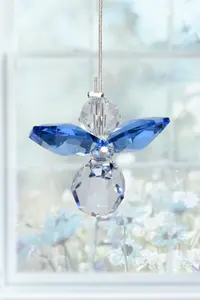 Classic Crystal Guardian Angel Sapphire - image 2