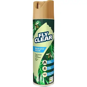 Clear Wasp & Fly Killer Spray Liquid - 400ml