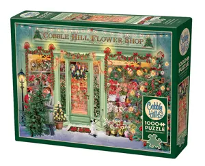 Cobble Hill Christmas Flower Shop 1000 Piece Jigsaw Puzzle - image 1