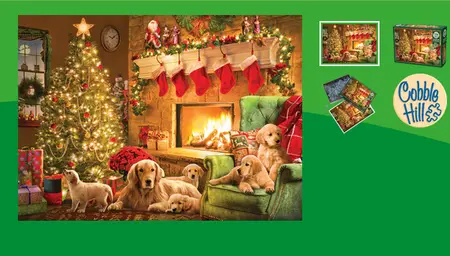 Cobble Hill Cozy Fireplace 1000 Piece Jigsaw Puzzle
