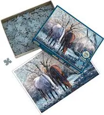 Cobble Hill Puzzle Winters Beauty 500 Piece Jigsaw Puzzle - image 1