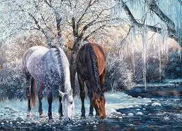 Cobble Hill Puzzle Winters Beauty 500 Piece Jigsaw Puzzle - image 3