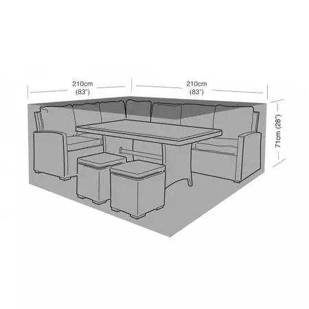Compact Square Casual Dining Set Cover - image 1