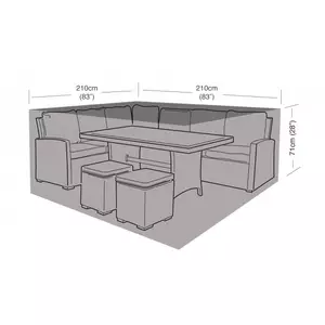 Compact Square Casual Dining Set Cover - image 4