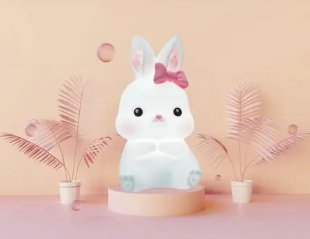 Cookie The Rabbit - Lumi Buddy Nightlight - image 3