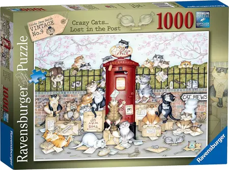 Crazy Cats at the Postbox 1000p
