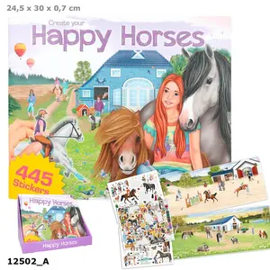 Create Your Happy Horses Colouring Book