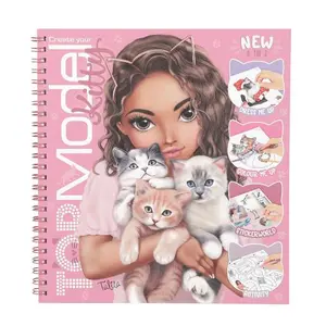 Create Your TOPModel Kitty Colouring Book - image 2