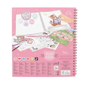 Create Your TOPModel Kitty Colouring Book - image 3