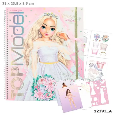 Create Your Wedding Special TOPModel Colouring Book