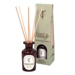 Crisp Cotton 100ml Amber Glass Natural Reed Diffuser