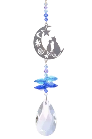 Crystal Fantasy Two Cats - Moonlight