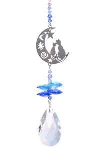 Crystal Fantasy Two Cats - Moonlight