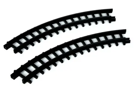 CURVED TRACK FOR CHRISTMAS EXPRESS,  SET OF 2