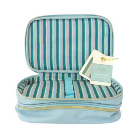 DC Double Zip Stripe Vanity Case - image 1