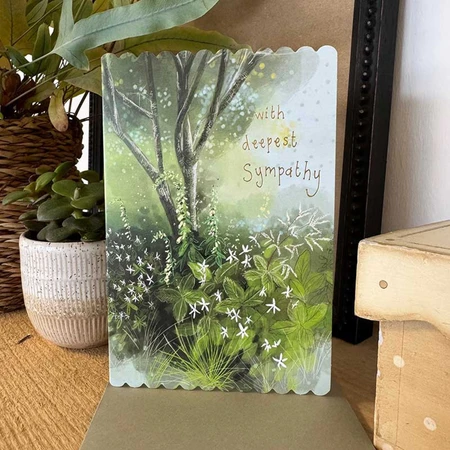 Dc32 Woodland Flowers Sympathy Card - image 2