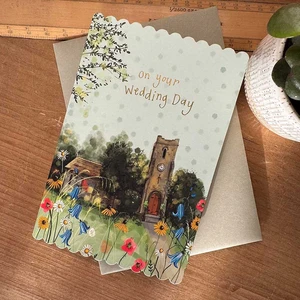 DC54 CHURCH WEDDING CARD - image 2