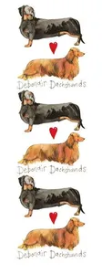 Debonair Dachshunds Bookmark by Alex Clark - image 1