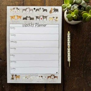 DELIGHTFUL DOGS WEEKLY PLANNER by Alex Clark